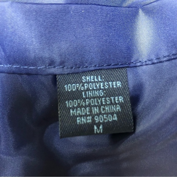 Charleston Threads Blue Quilted Vest With Yellow Piping Size M NWT - Picture 6 of 6